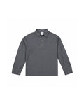 LONG SLEEVE POLO SLUB GREY