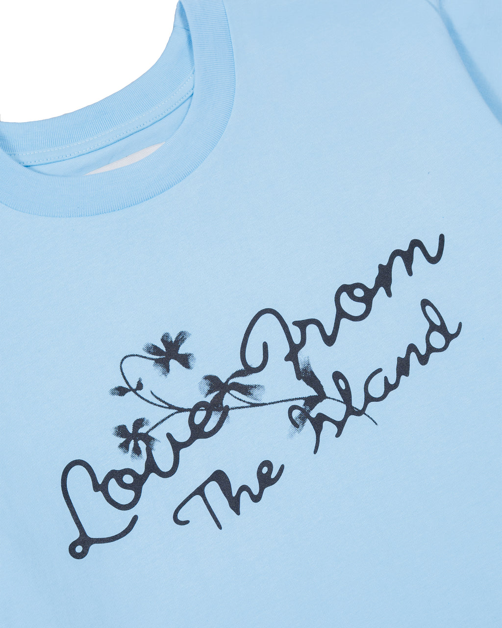 WOMEN TEE LOVE FROM THE ISLAND BLUE