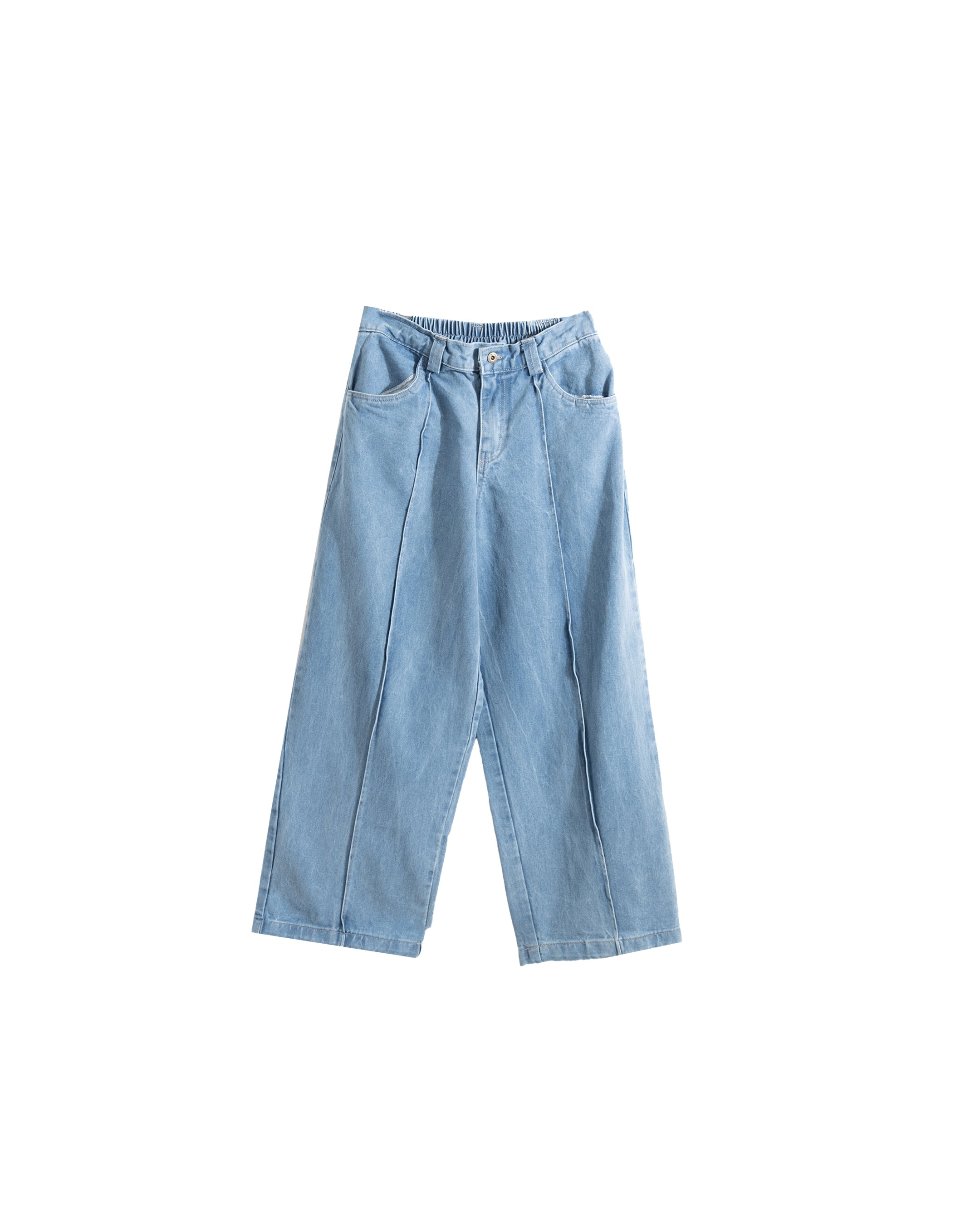DENIM WASH PANTS BLUE