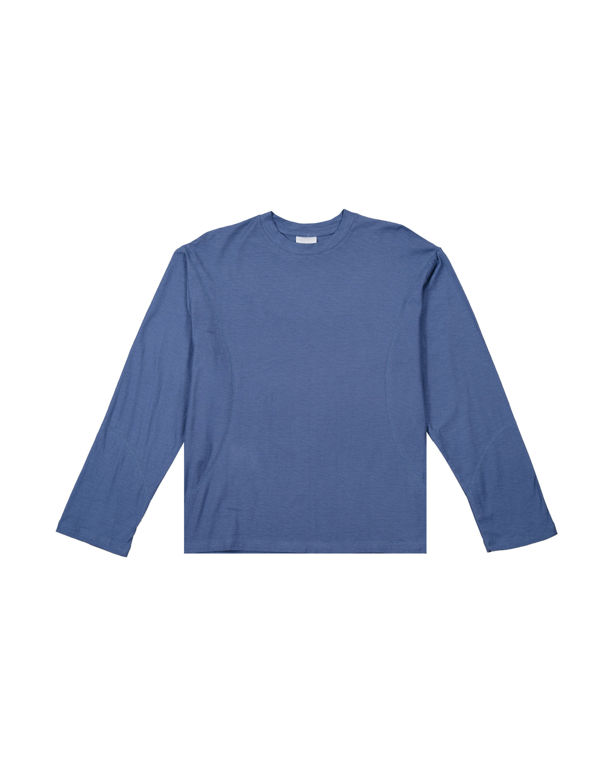 SLUB BLUE LONG TEE
