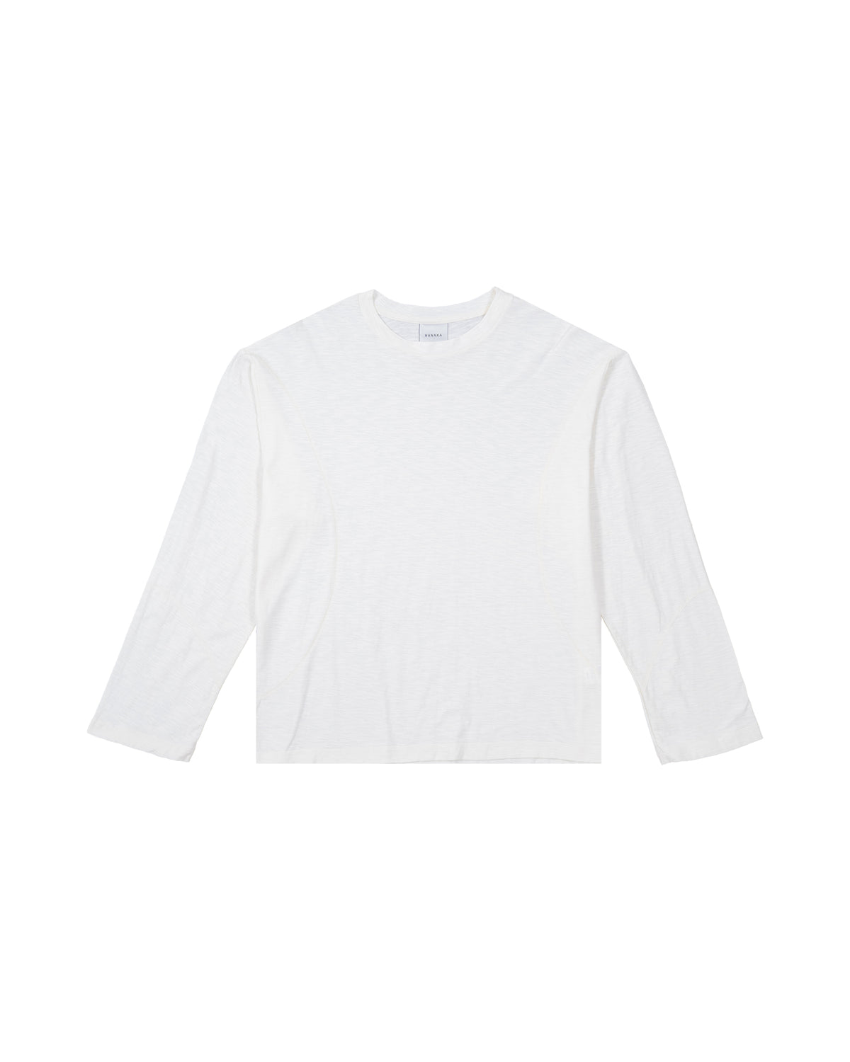 SLUB WHITE LONG TEE