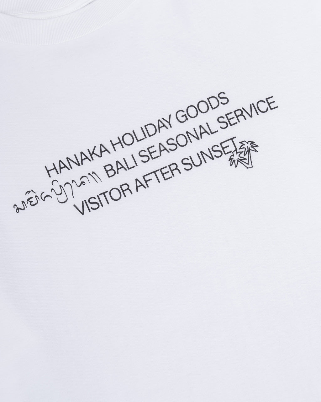 HOLIDAY GOODS WHITE LONG TEE