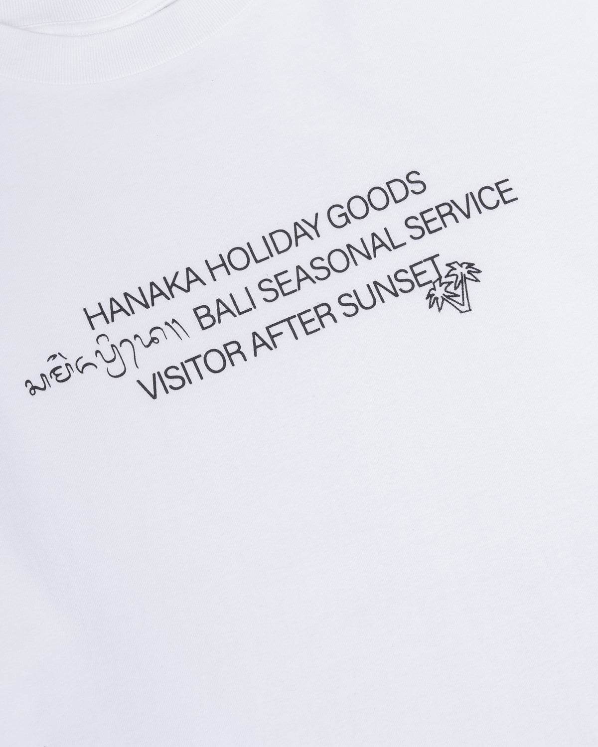 HOLIDAY GOODS WHITE LONG TEE