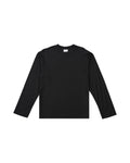 SLUB BLACK LONG TEE