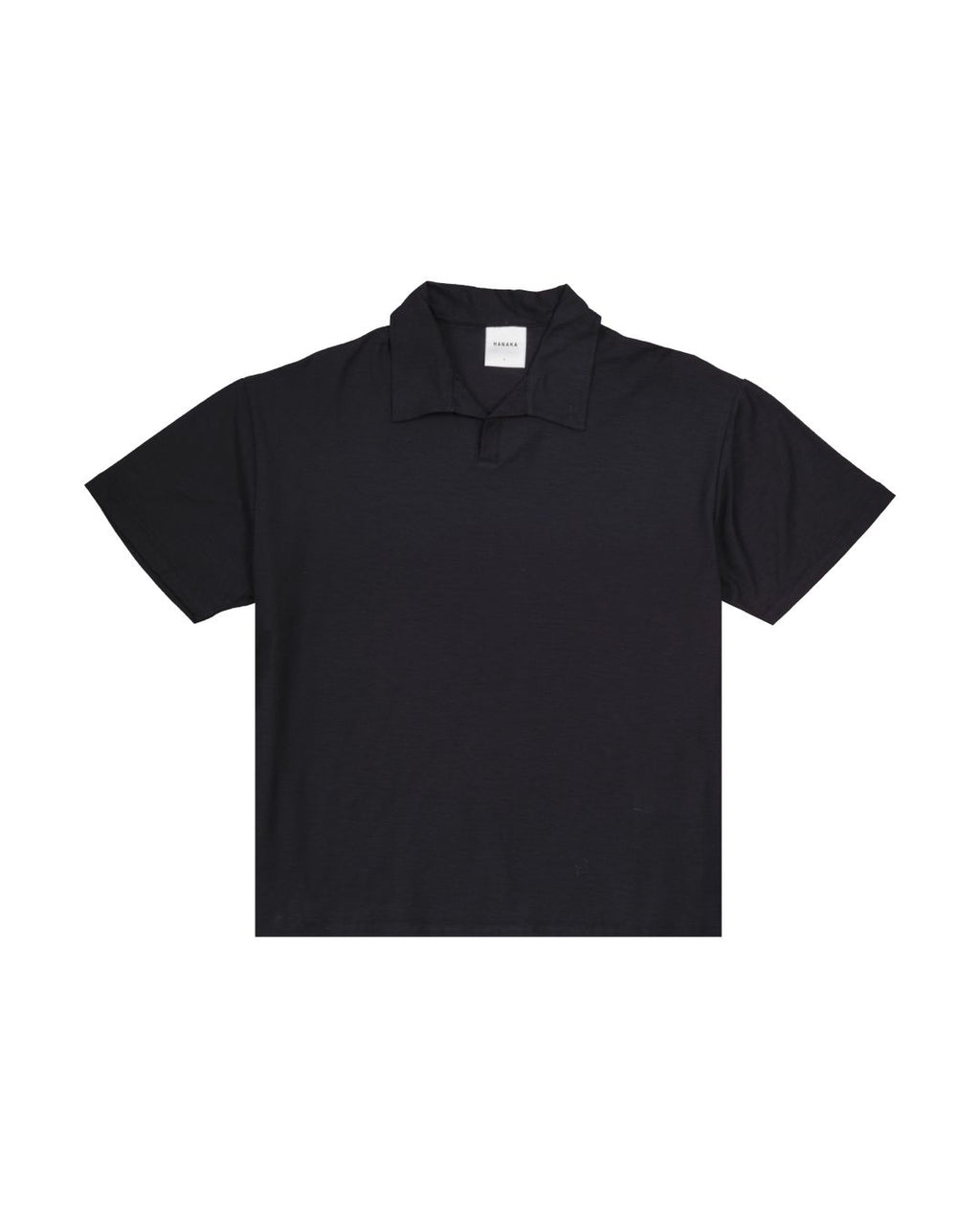 BASIC POLO SLUB BLACK
