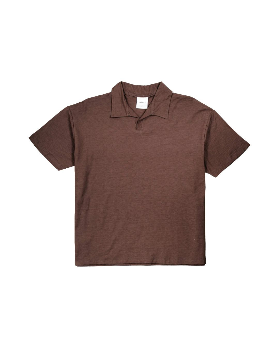 BASIC POLO SLUB BROWN