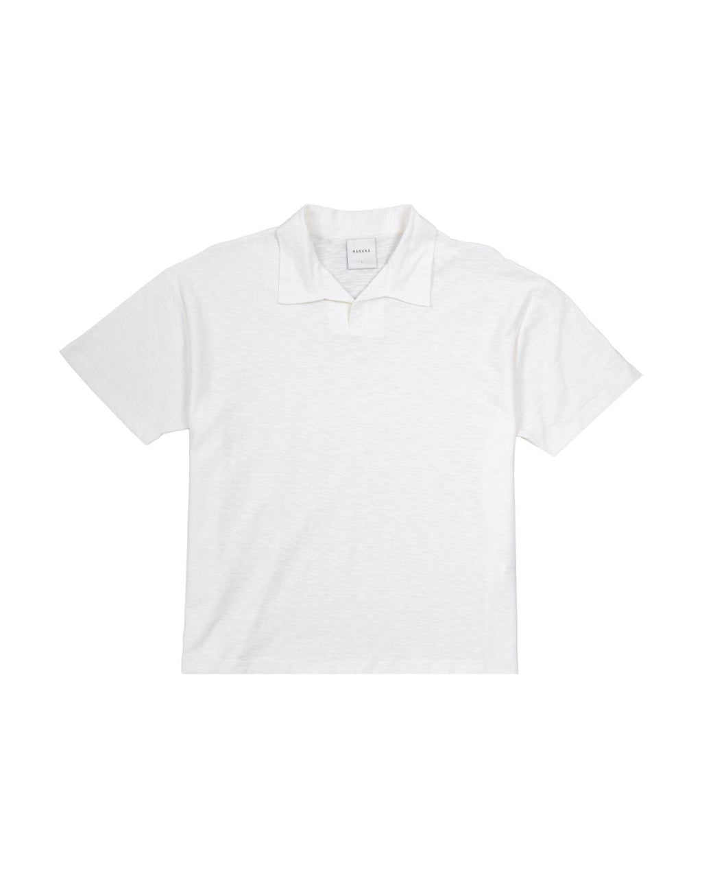 BASIC POLO SLUB WHITE