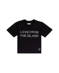 WOMEN TEE LOVE FROM THE ISLAND BLACK
