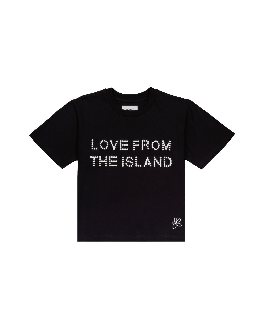 WOMEN TEE LOVE FROM THE ISLAND BLACK