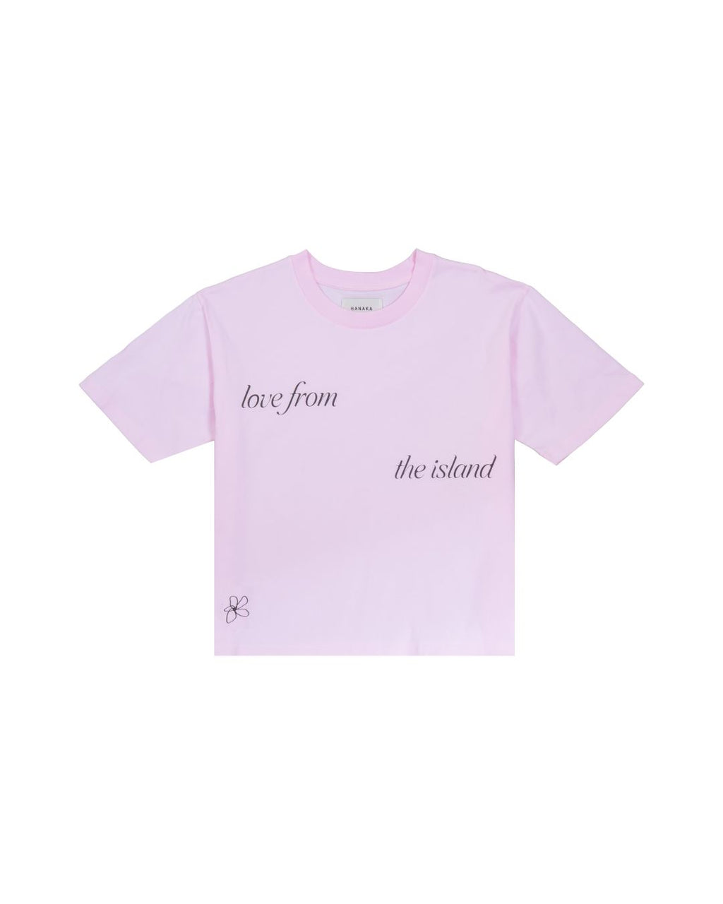 WOMEN TEE LOVE FROM THE ISLAND PINK
