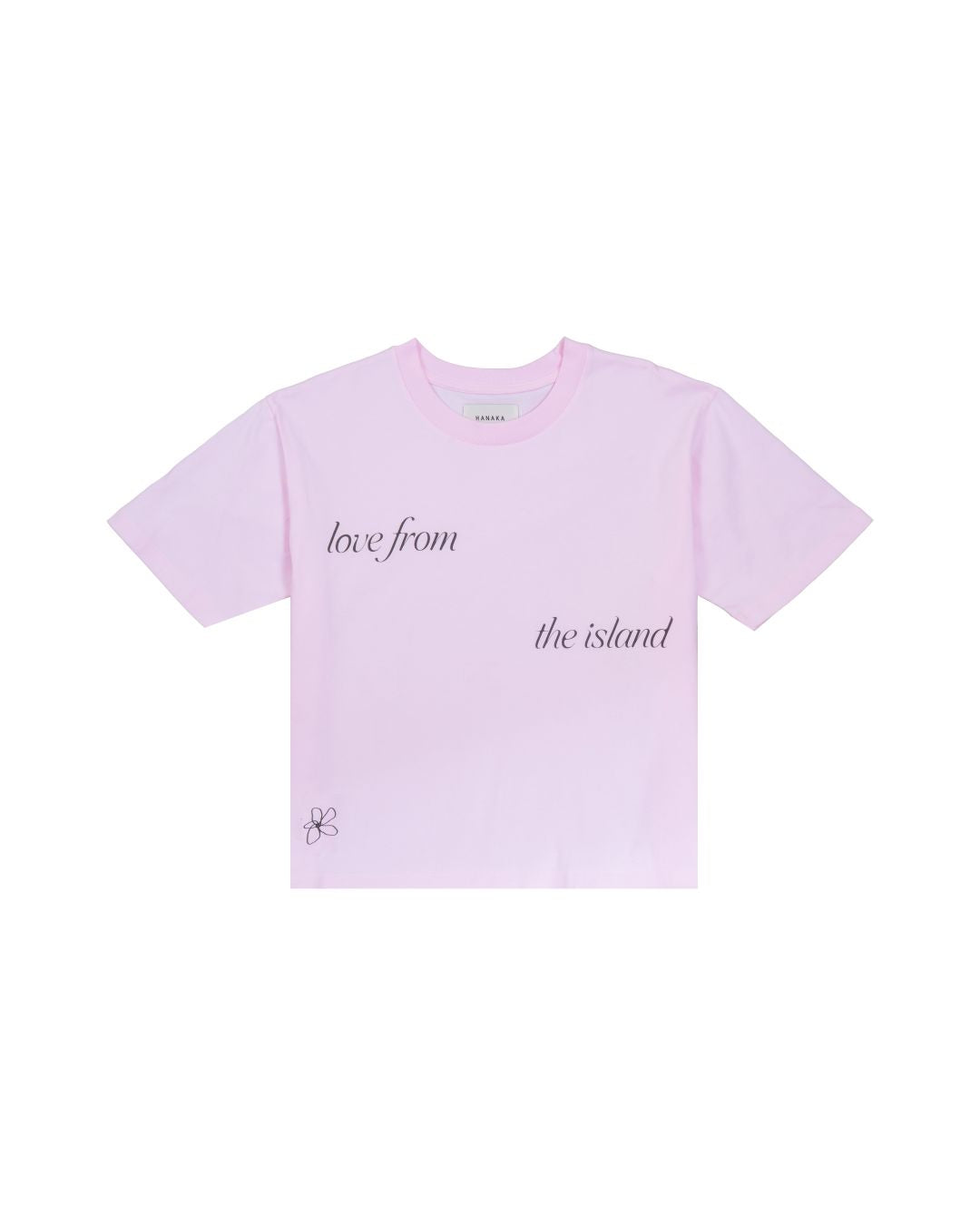 WOMEN TEE LOVE FROM THE ISLAND PINK