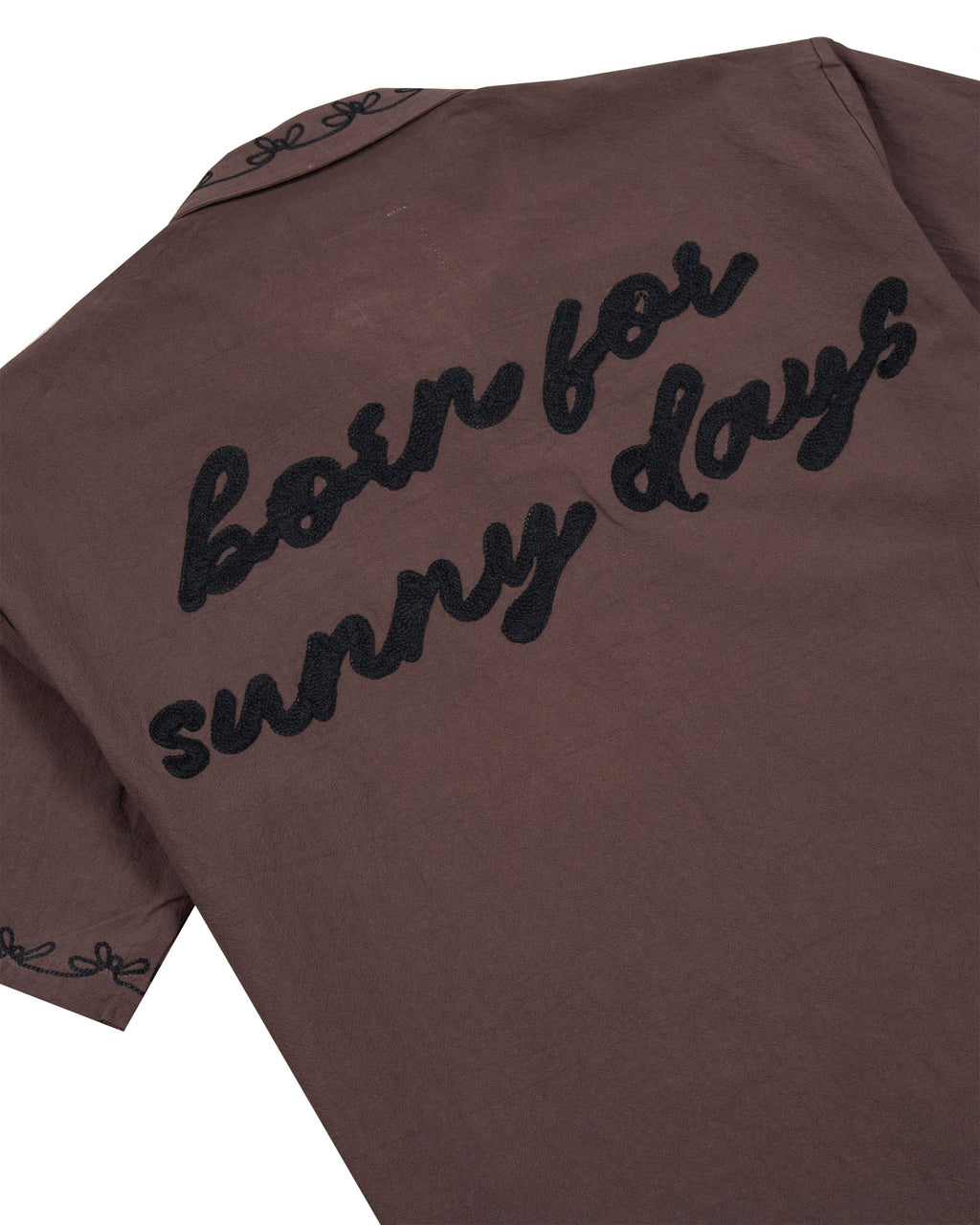 BORN FOR SUNNY DAYS BROWN SHIRT
