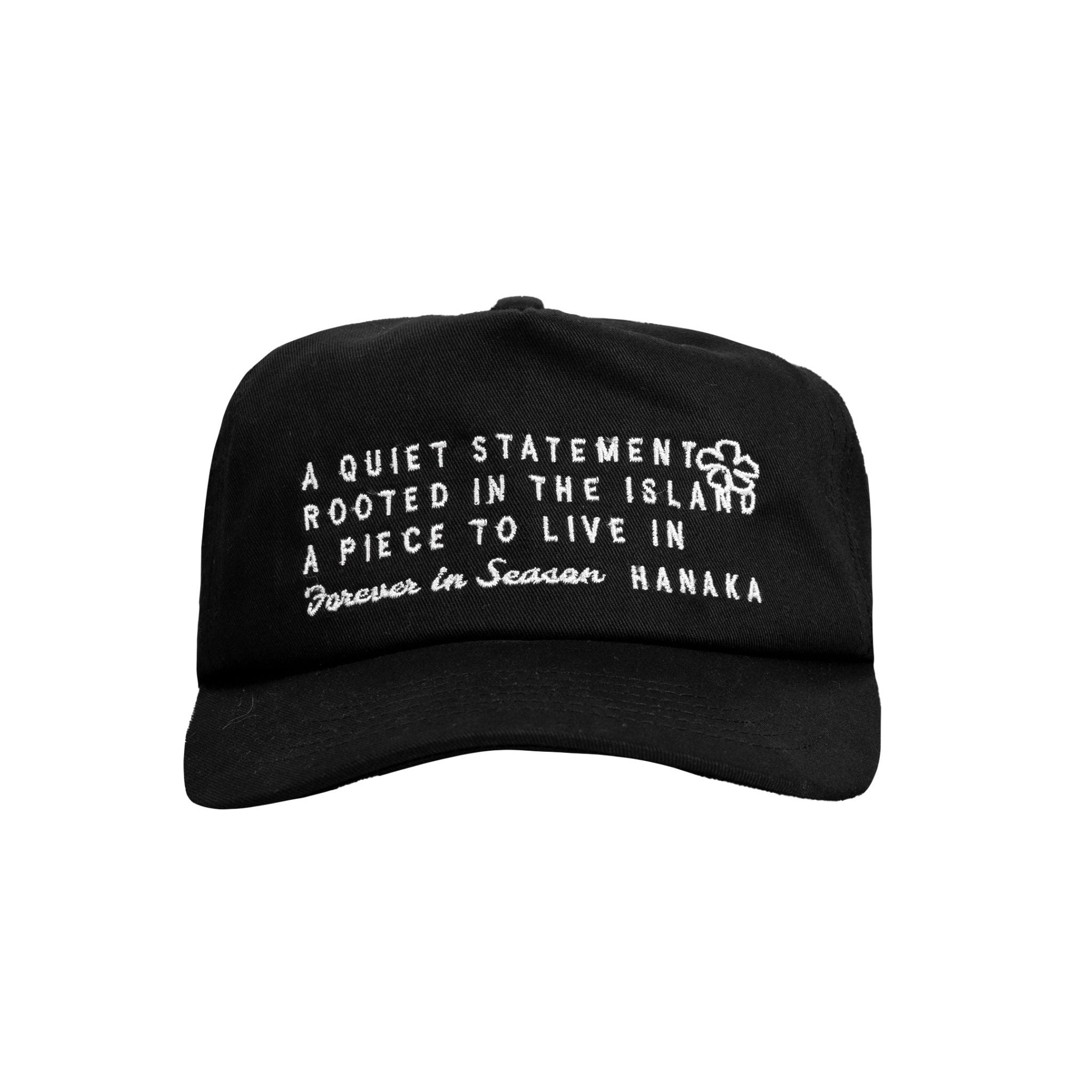 CAP A QUIET STATEMENT BLACK