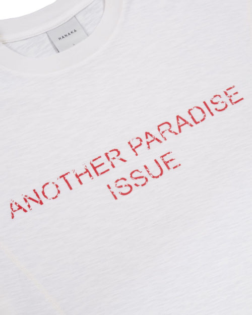 ANOTHER PARADISE ISSUE WHITE TEE