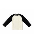 RAGLAN BLACK WHITE LONG TEES