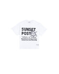 SUNSET POST TEES WHITE