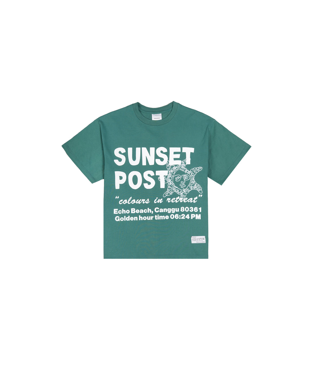 SUNSET POST GREEN TEES