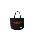 TOTEBAG GODS ISLAND STRIPE BLACK