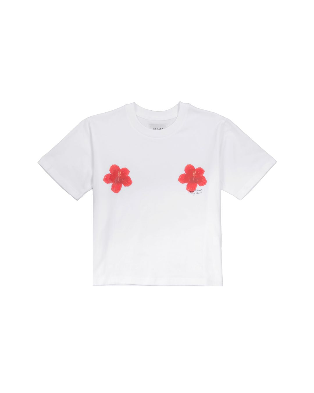 WOMEN TEE LOVE FROM THE ISLAND WHITE