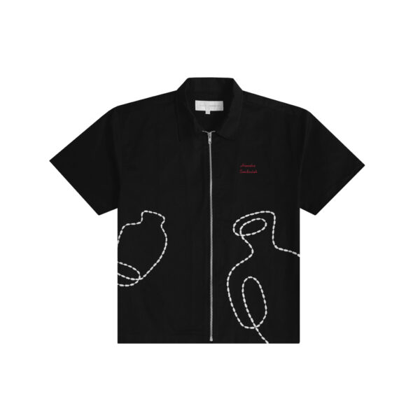 ZIP POTTERY BLACK SHIRT