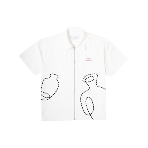 ZIP POTTERY WHITE SHIRT
