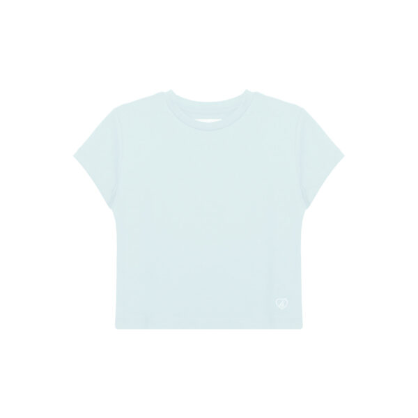 WOMEN BABY TEE SOFT BLUE