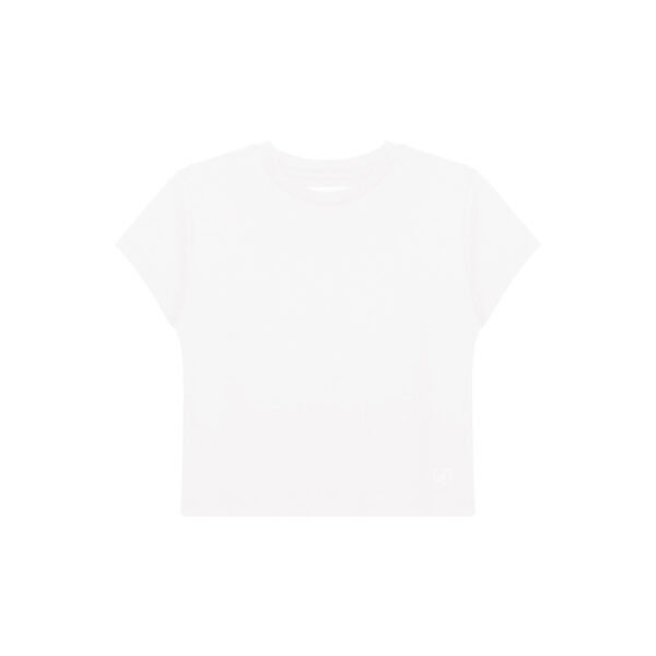 WOMEN BABY TEE WHITE
