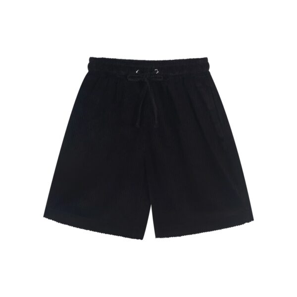 CORDUROY SHORT PANTS BLACK