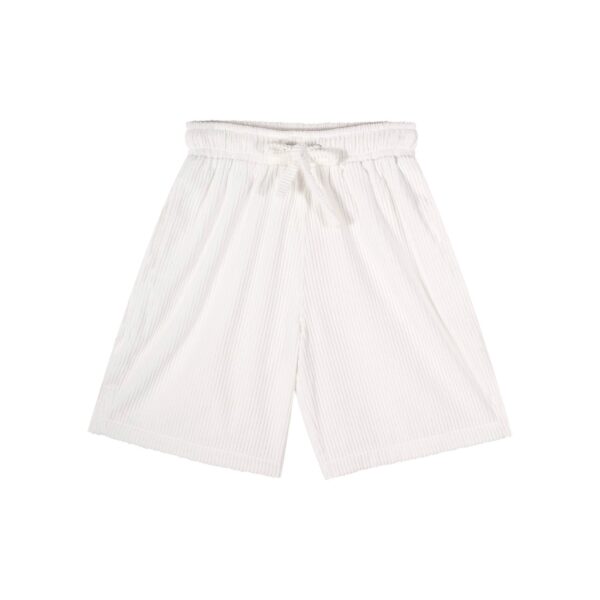 CORDUROY SHORT PANTS WHITE