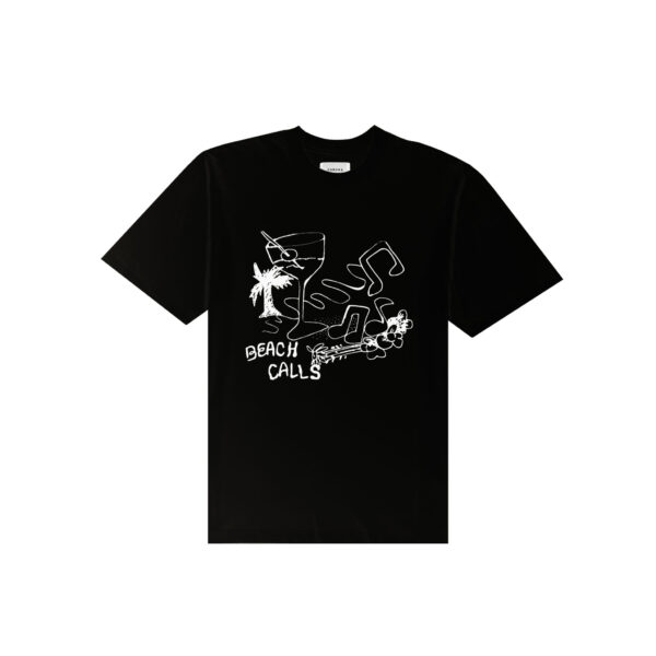BEACH CALLS TEES BLACK