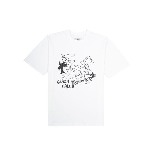BEACH CALLS TEES WHITE