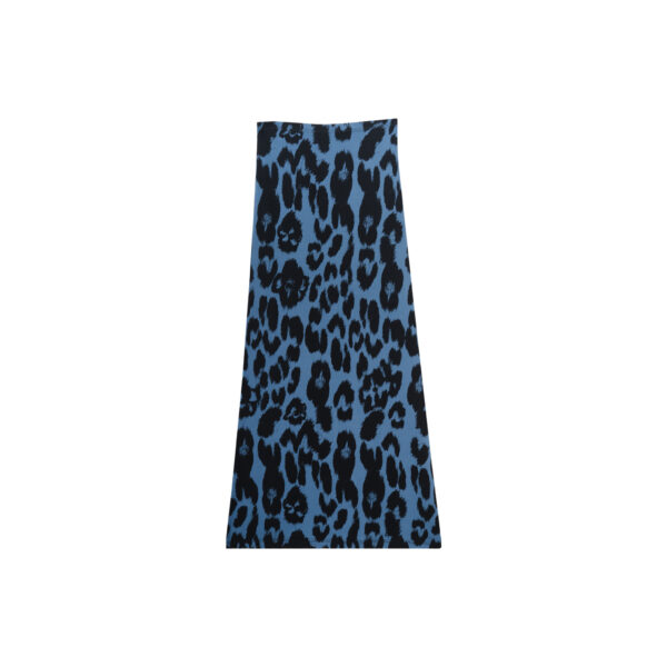 LEOPARD SKIRT BLUE