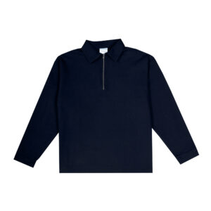 LONG SLEEVE POLO ZIP NAVY