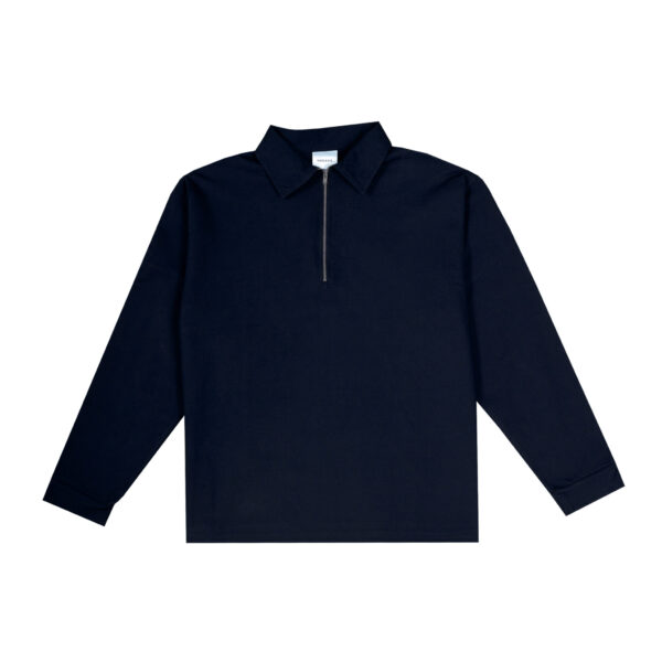 LONG SLEEVE POLO ZIP NAVY