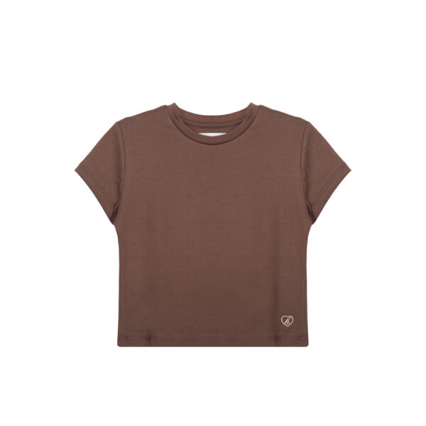 WOMEN BROWN BABY TEE