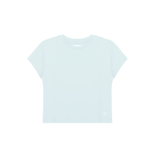 WOMEN SOFT BLUE BABY TEE