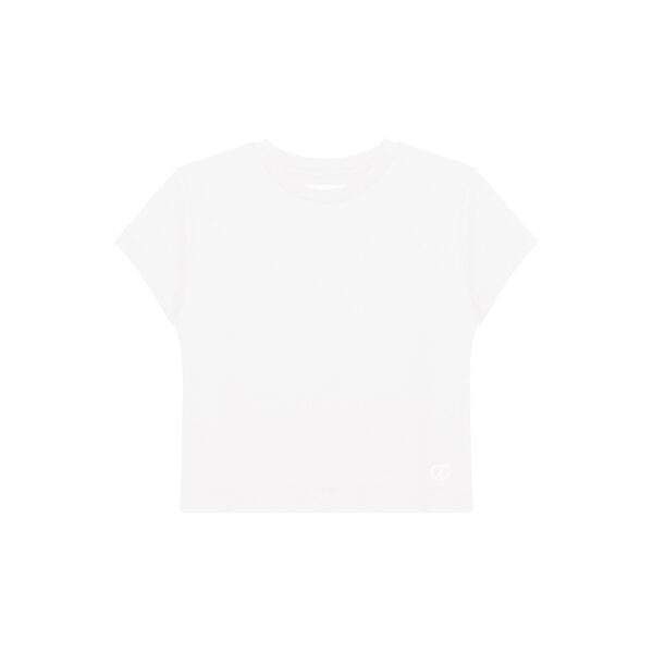 WOMEN WHITE BABY TEE
