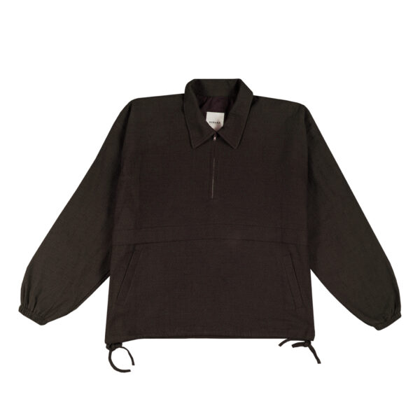HALF ZIP BROWN JACKET