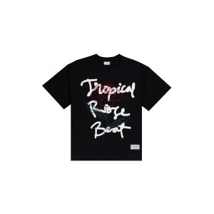 ROSE BEAT BLACK TEES