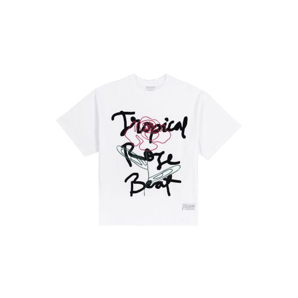ROSE BEAT WHITE TEES