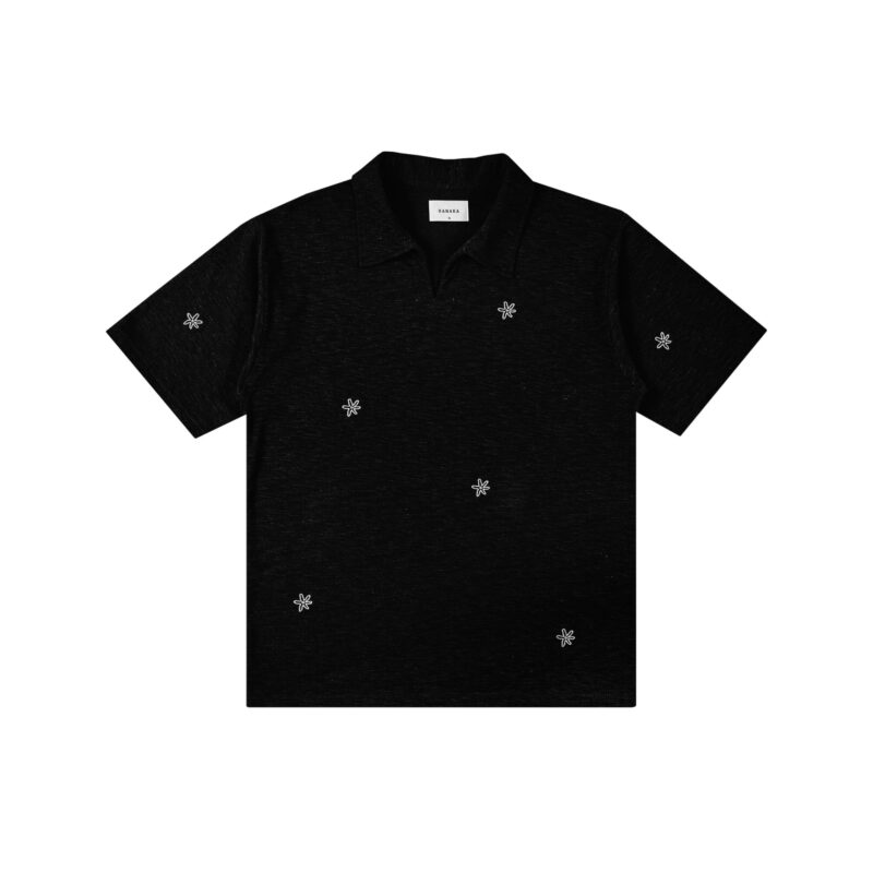 POLO EMBROIDERY BLACK – Hanaka