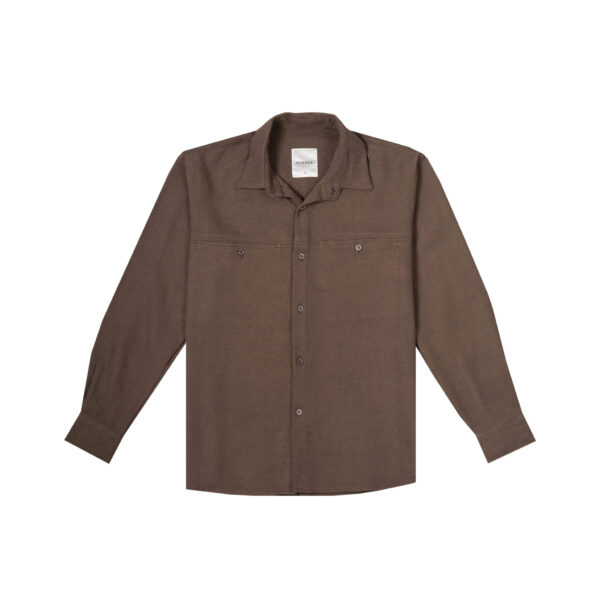 LONG SHIRT POCKET BROWN