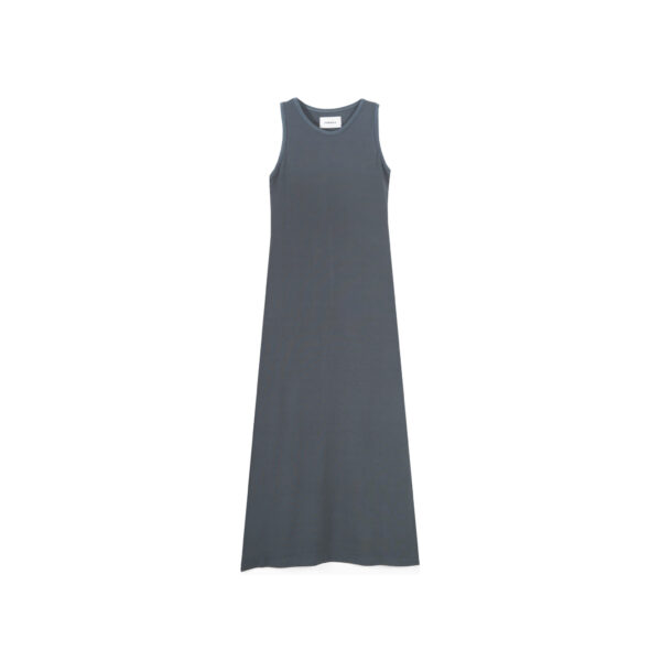 WOMEN BASIC DRESS DARK GREY