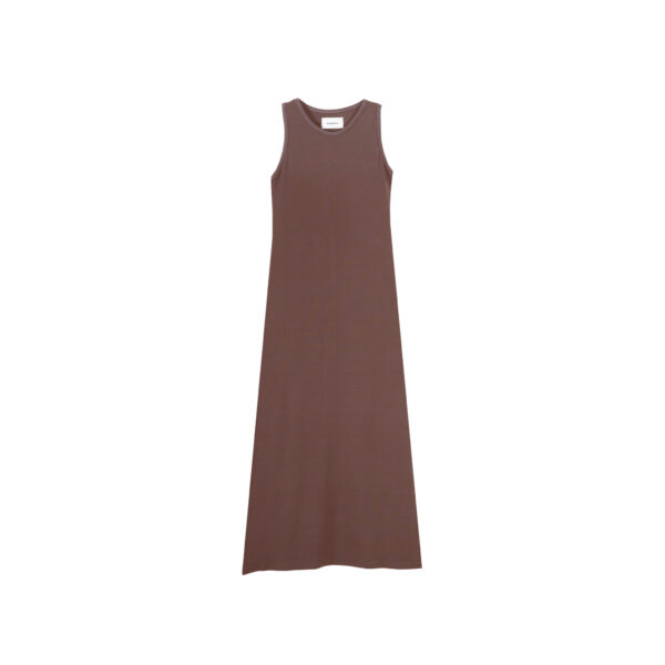 WOMEN BASIC DRESS BROWN