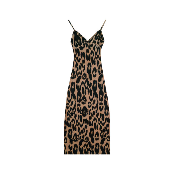 LEOPARD DRESS BROWN