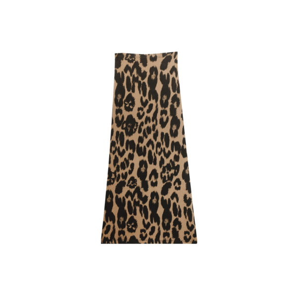 LEOPARD SKIRT BROWN