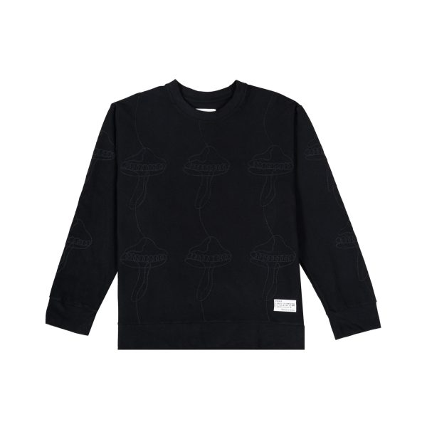 FUNGI BLACK CREWNECK