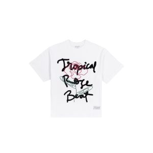 ROSE BEAT WHITE TEES