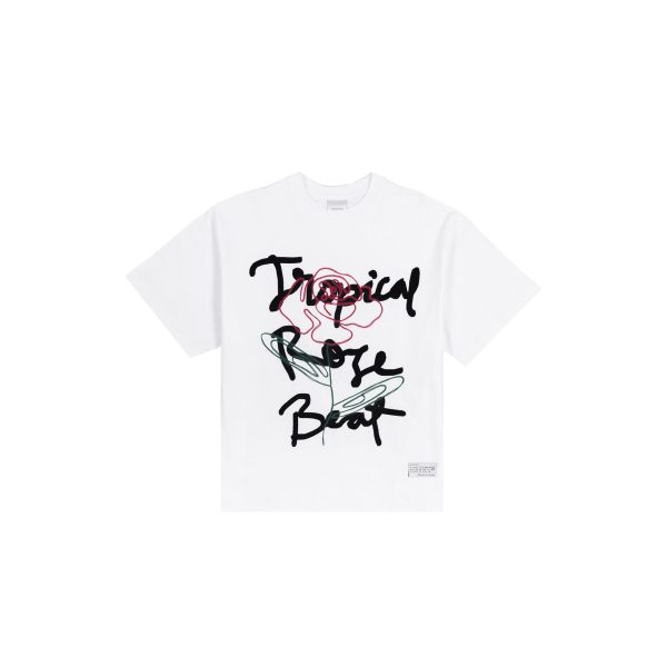 ROSE BEAT WHITE TEES